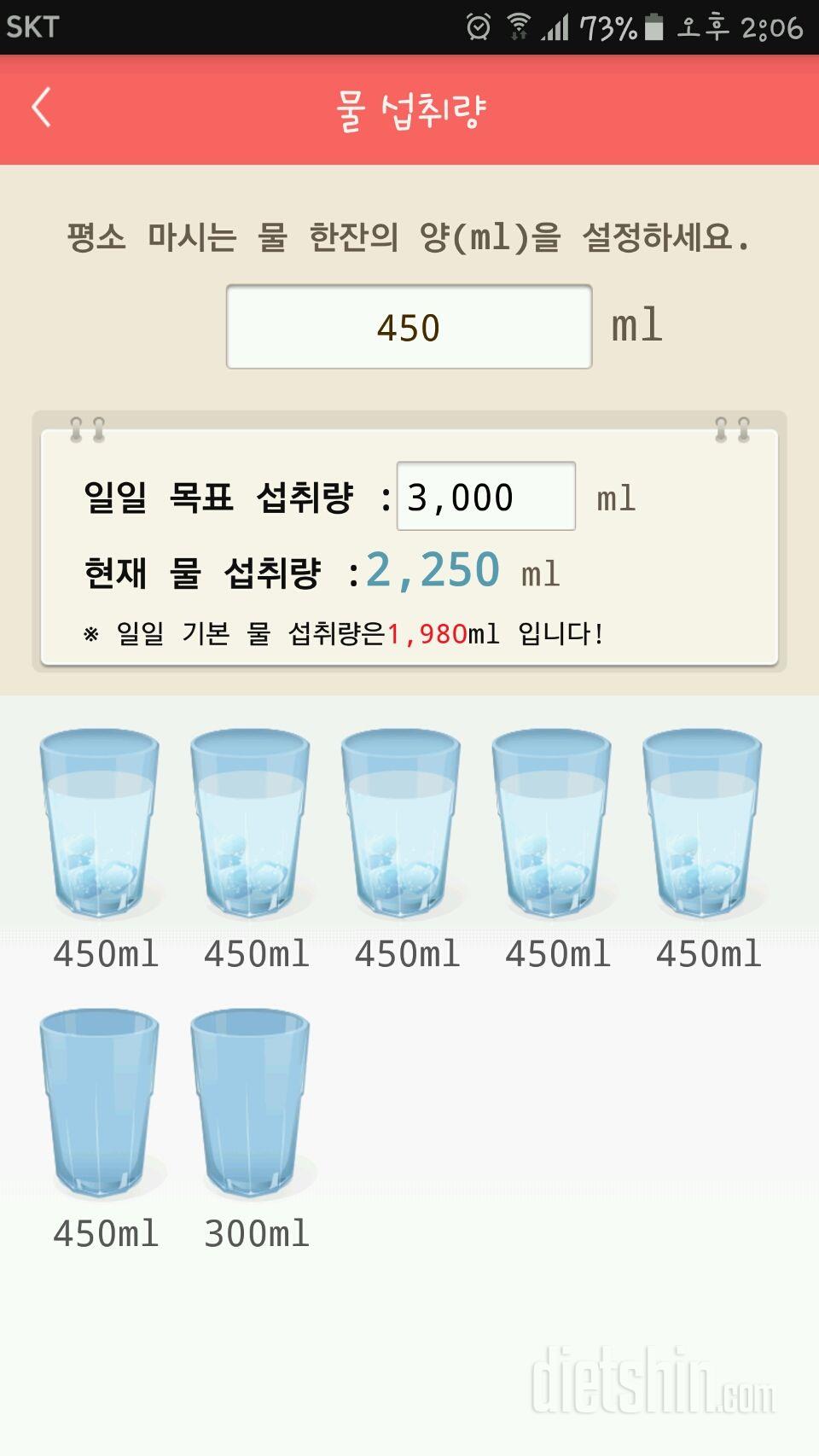 30일 하루 2L 물마시기 9일차 성공!