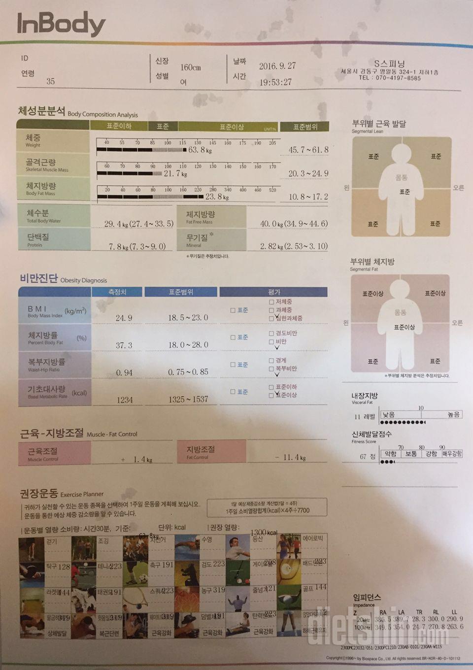 [다신6기 초보반] 최종후기 및 인바디 등록