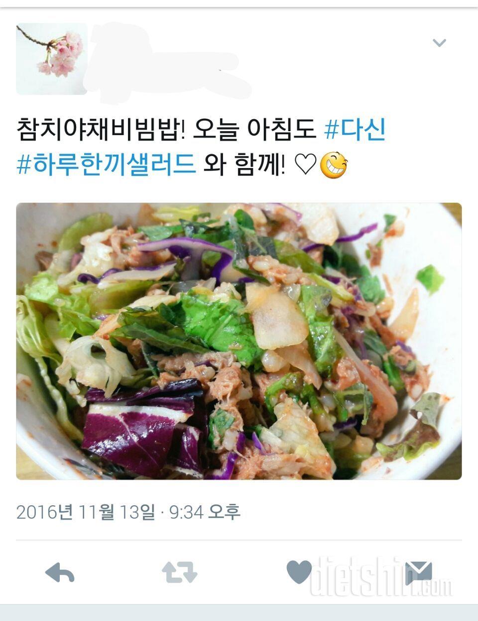 [4] 맛나는 하루한끼샐러드🌿 체험기 ~ 4탄 고단백존맛! 참치🐟야채🍃비빔밥