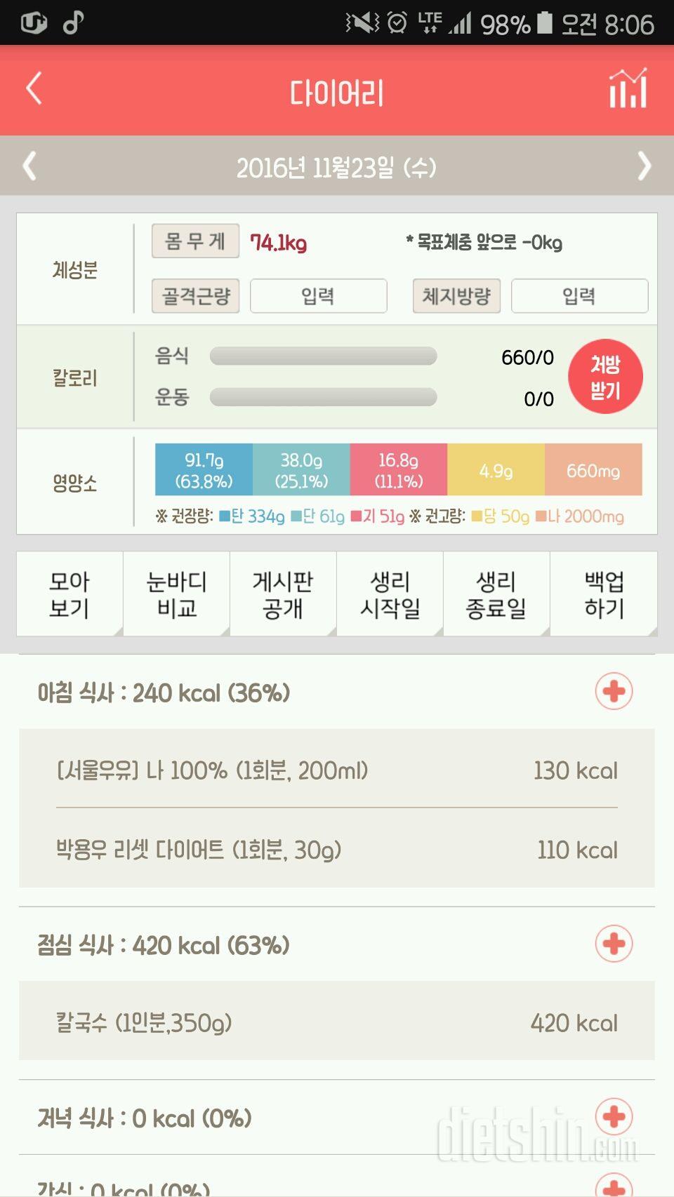 30일 야식끊기 9일차 성공!