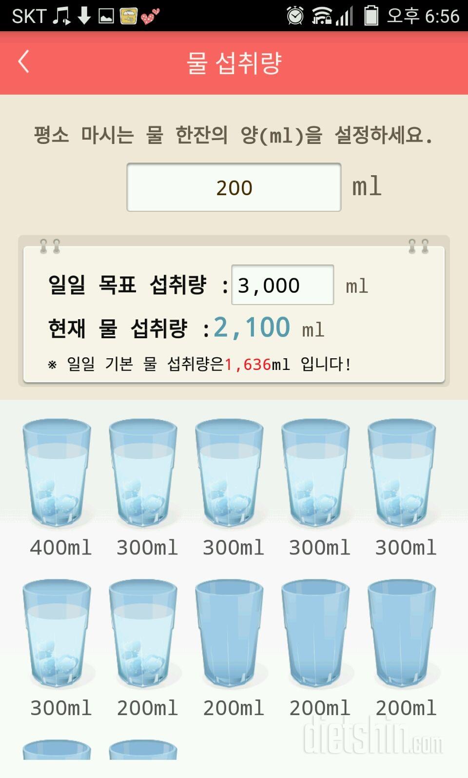 30일 하루 2L 물마시기 11일차 성공!