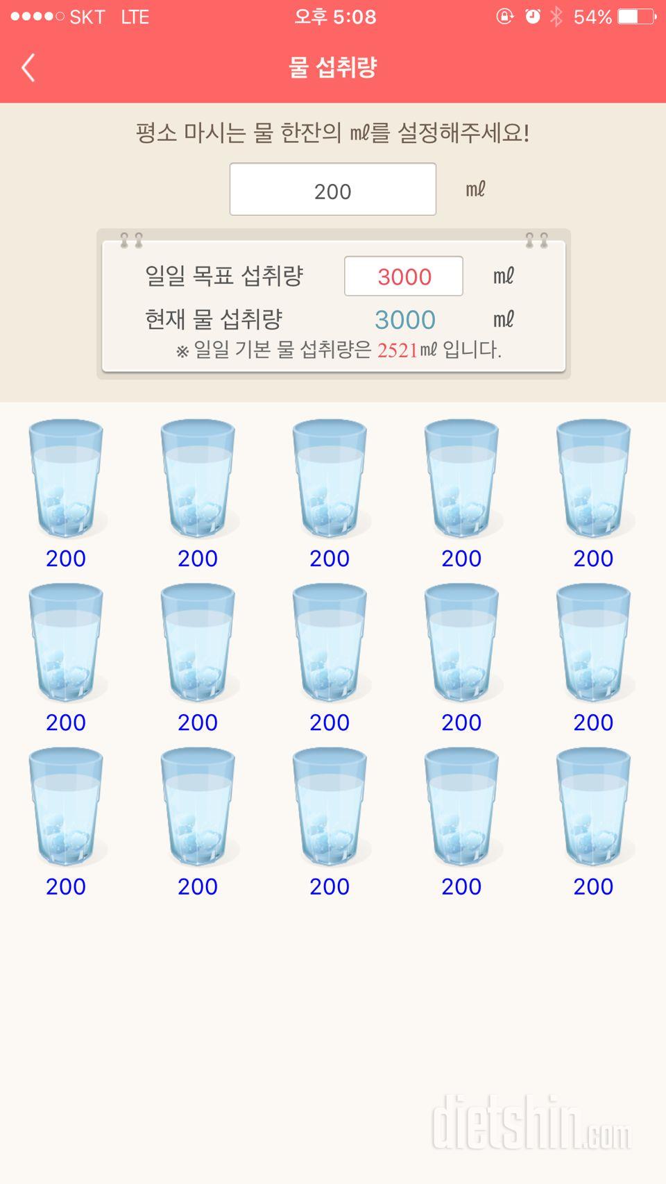 30일 하루 2L 물마시기 3일차 성공!