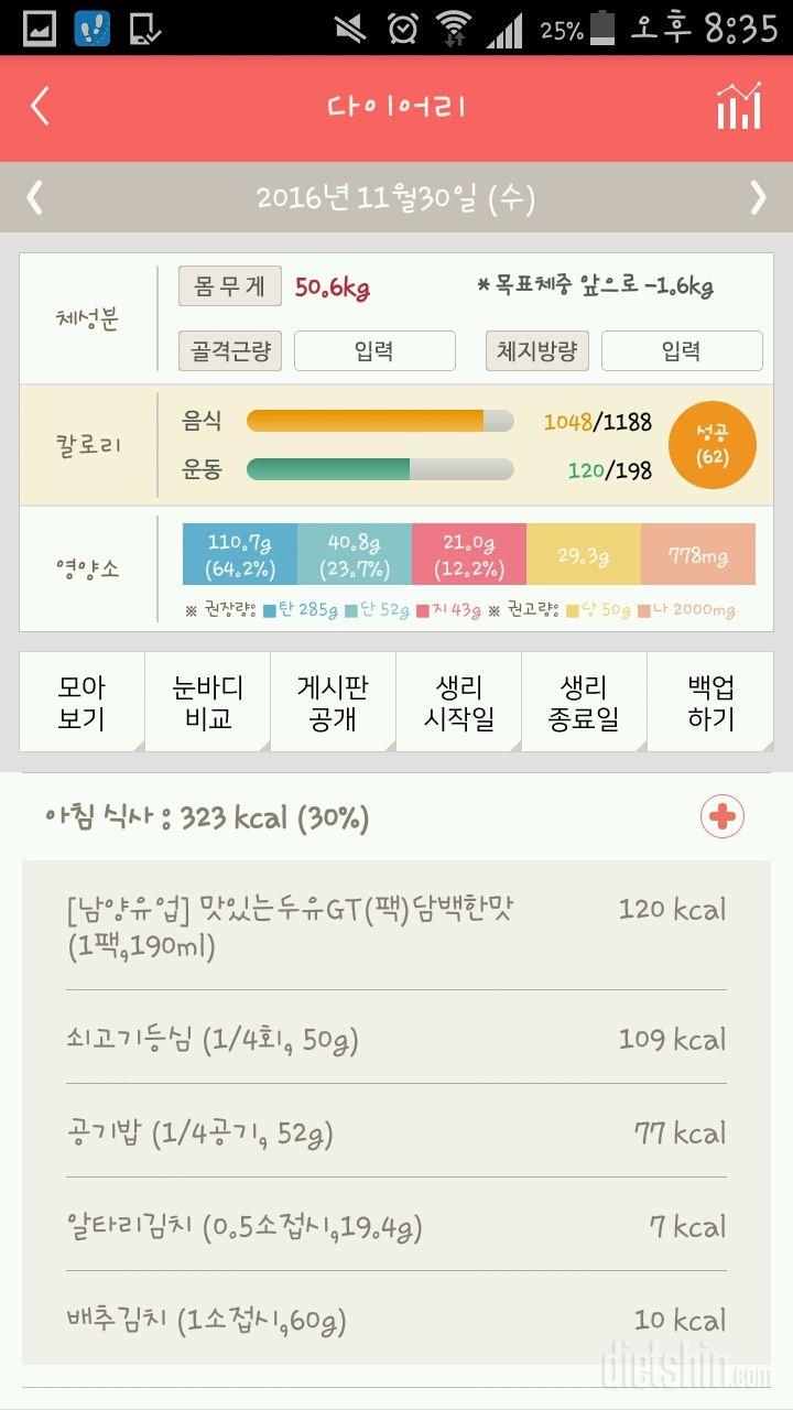 30일 야식끊기 2일차 성공!