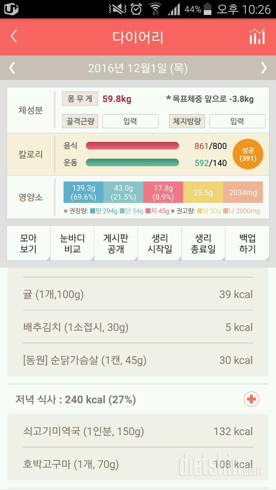 30일 야식끊기 7일차 성공!