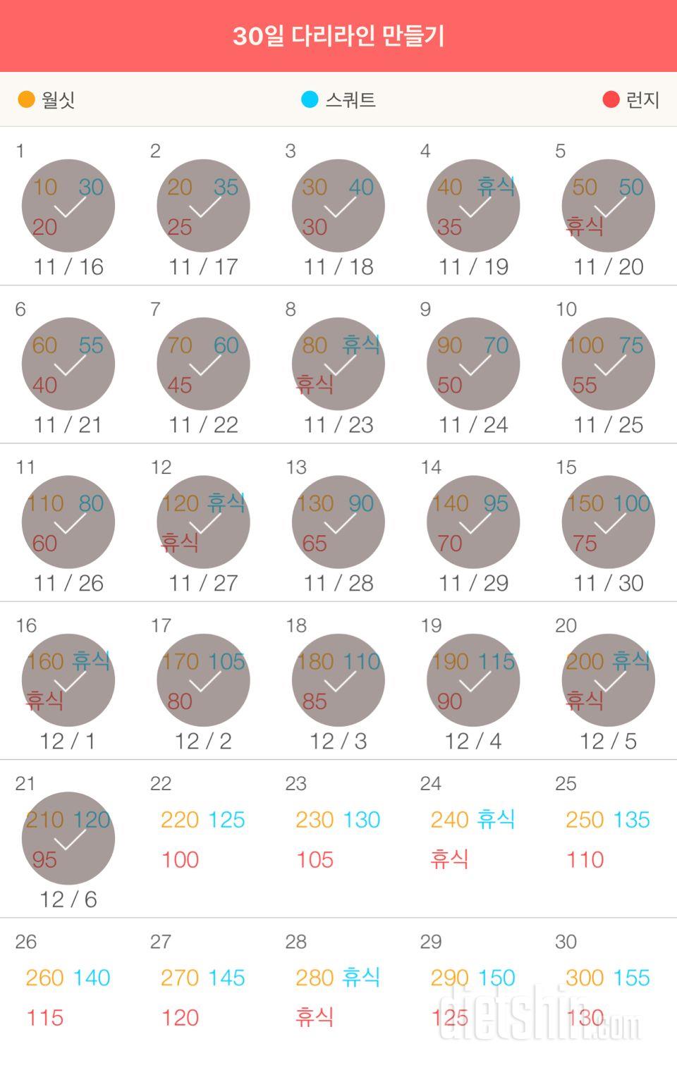 30일 다리라인 만들기 21일차 성공!