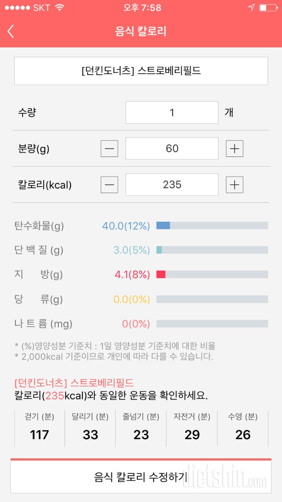 영양성분 좀 이상해요~