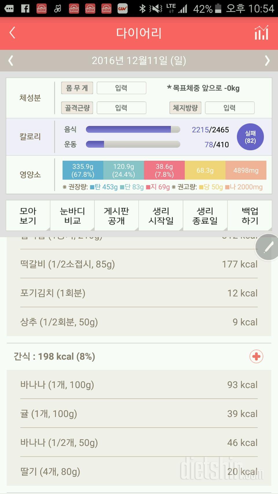 30일 밀가루 끊기 3일차 성공!