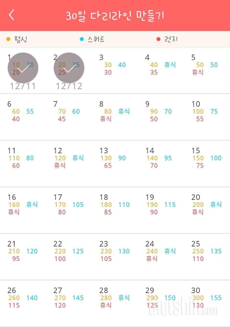 30일 다리라인 만들기 2일차 성공!후후