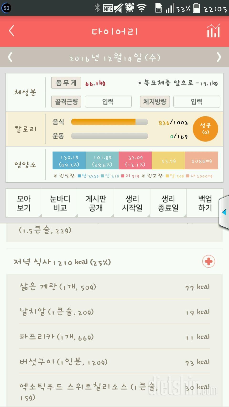 30일 야식끊기 1일차 성공!