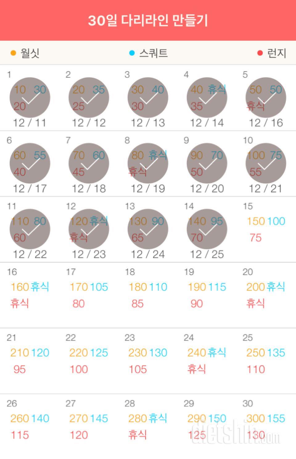 30일 다리라인 만들기 14일차 성공!