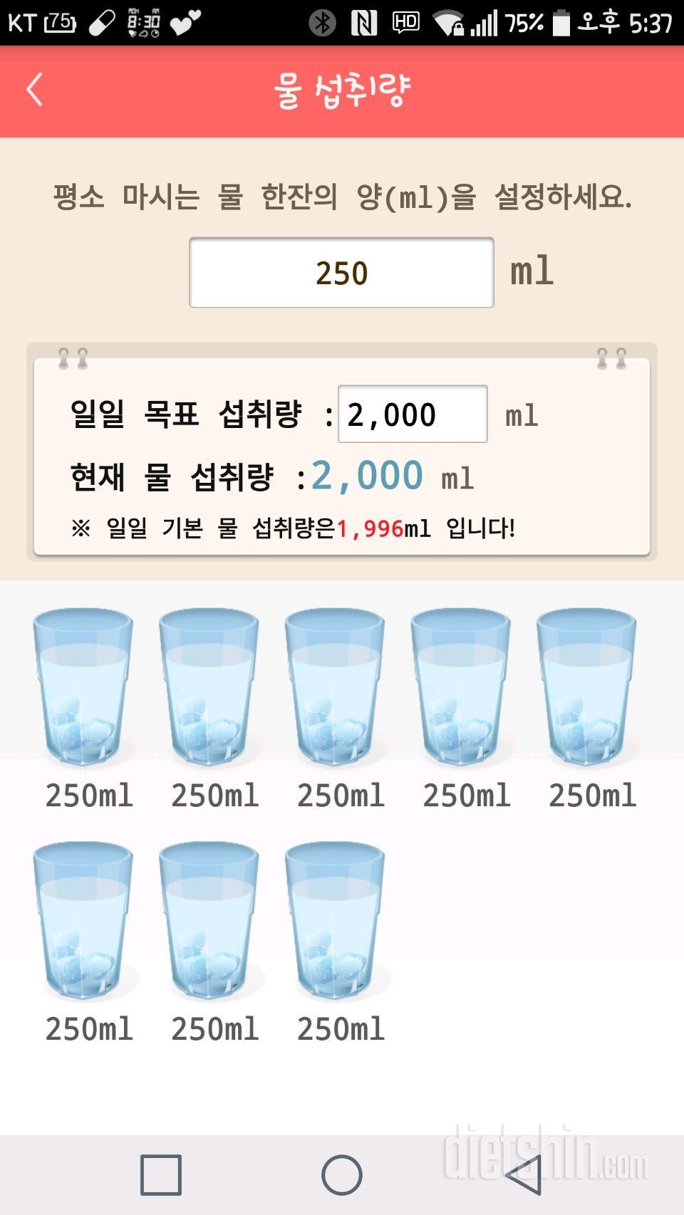 30일 하루 2L 물마시기 29일차 성공!