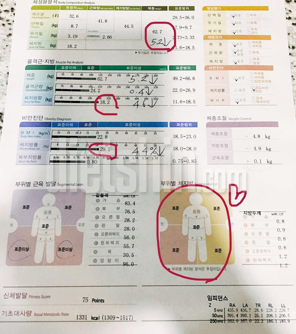 약 82->62 (89일째 다이어트중)