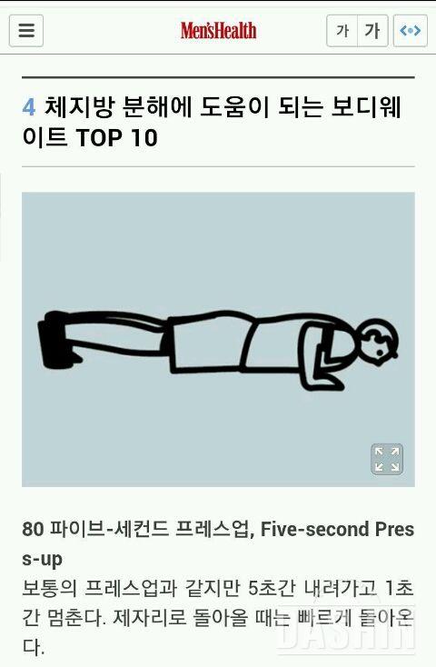 체지방 분해에 도움되는 웨이트....TOP10