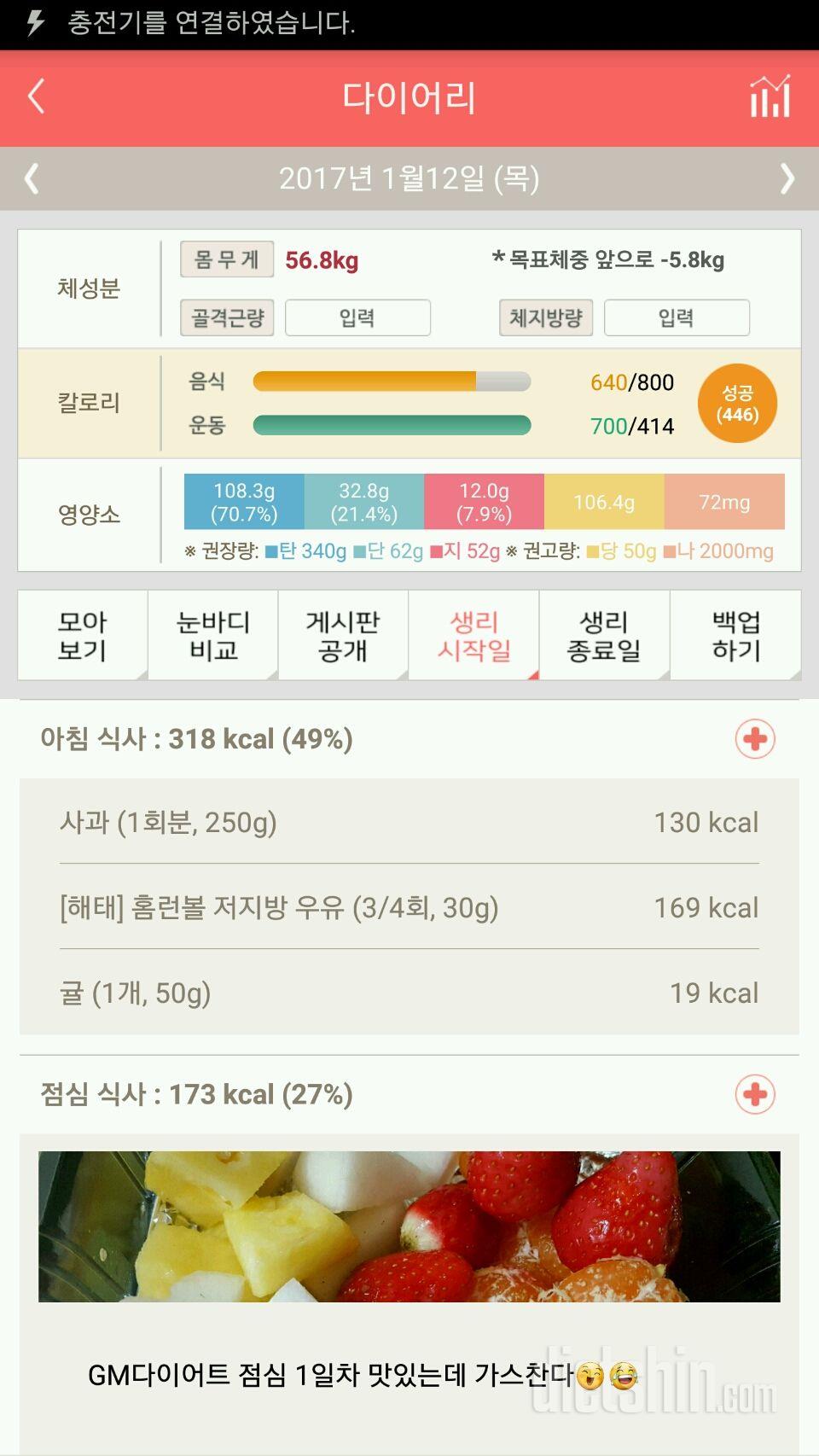 30일 밀가루 끊기 1일차 성공!