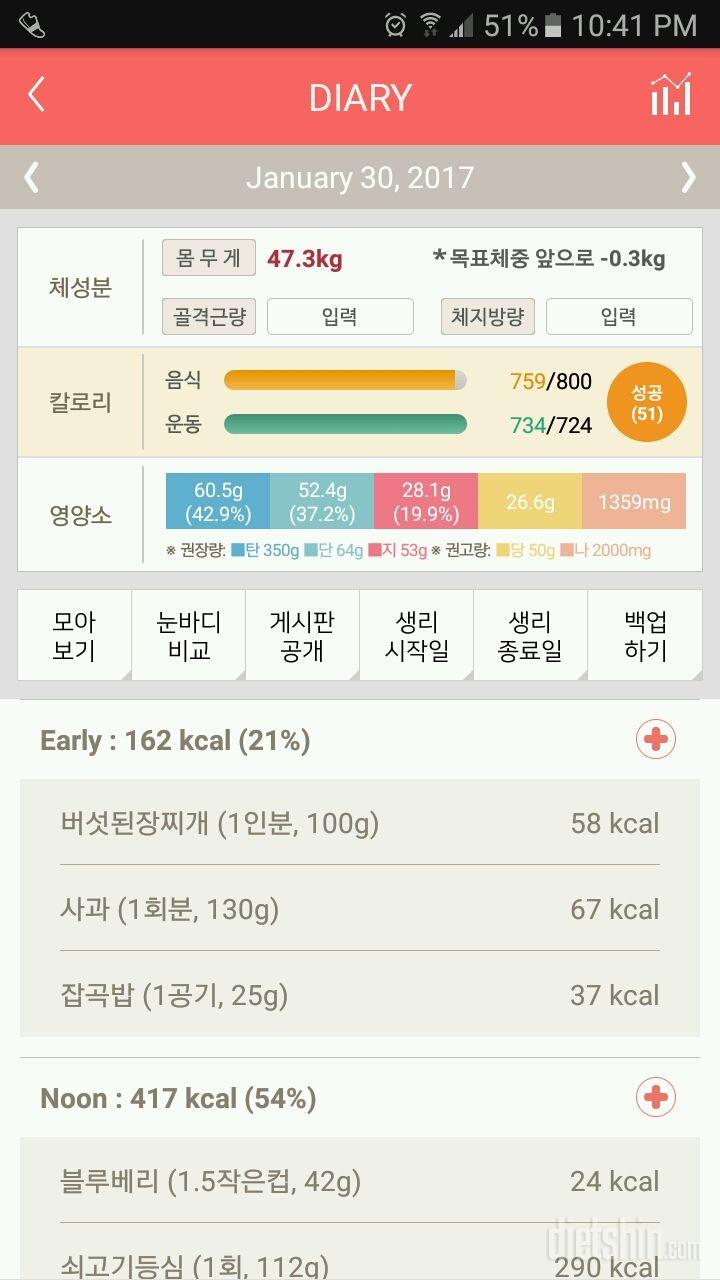 30일 밀가루 끊기 2일차 성공!