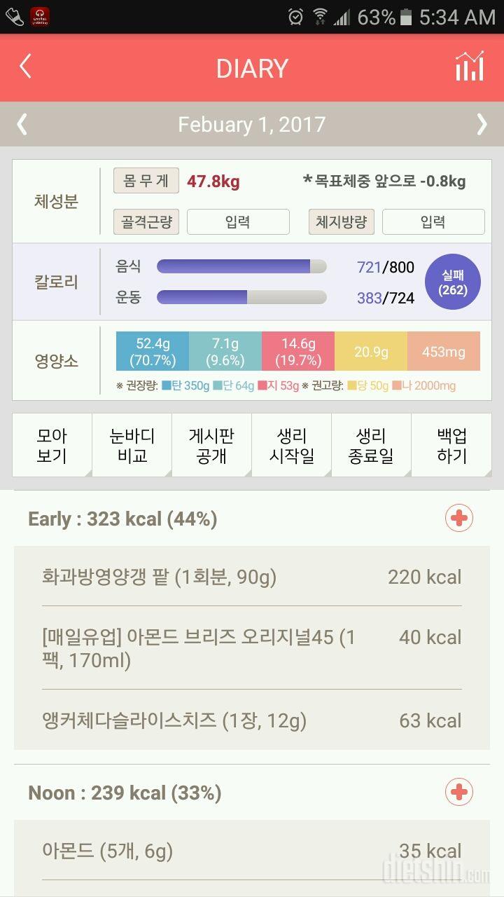 30일 밀가루 끊기 4일차 성공!