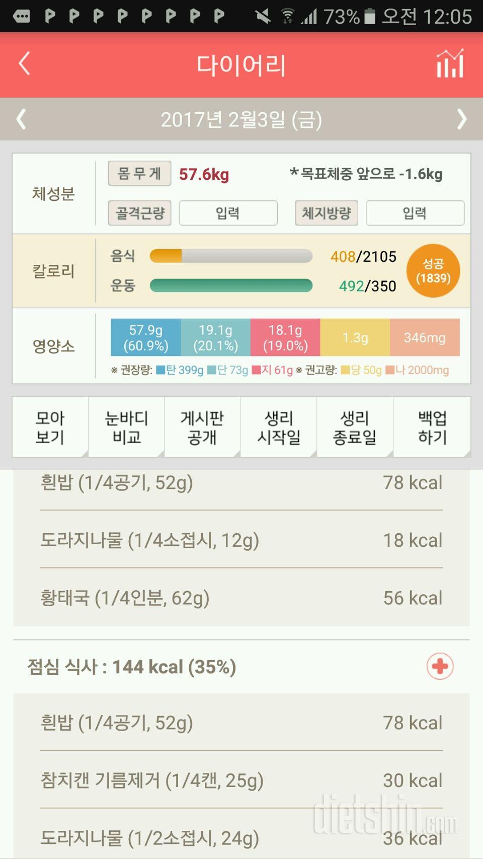 30일 밀가루 끊기 4일차 성공!