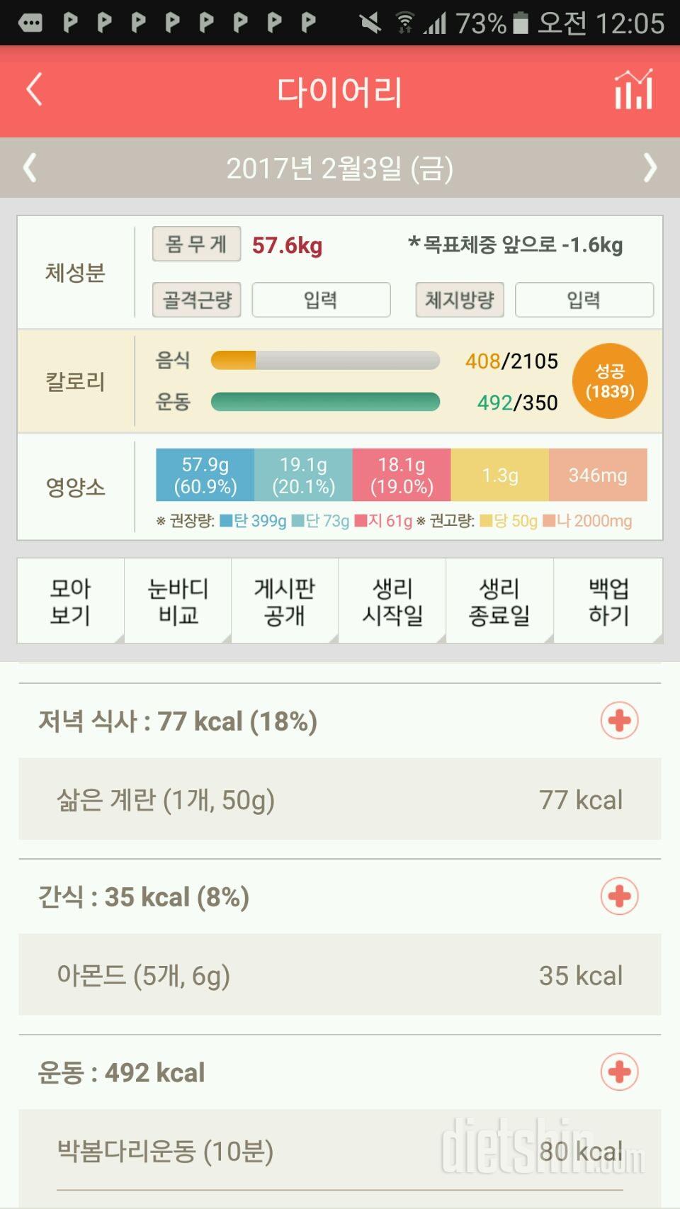 30일 밀가루 끊기 4일차 성공!