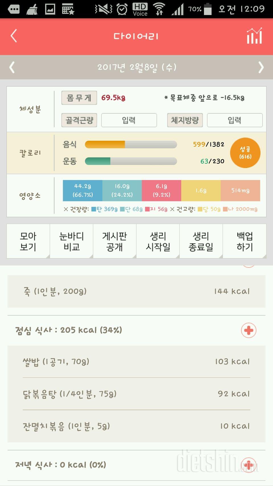 30일 야식끊기 7일차 성공!