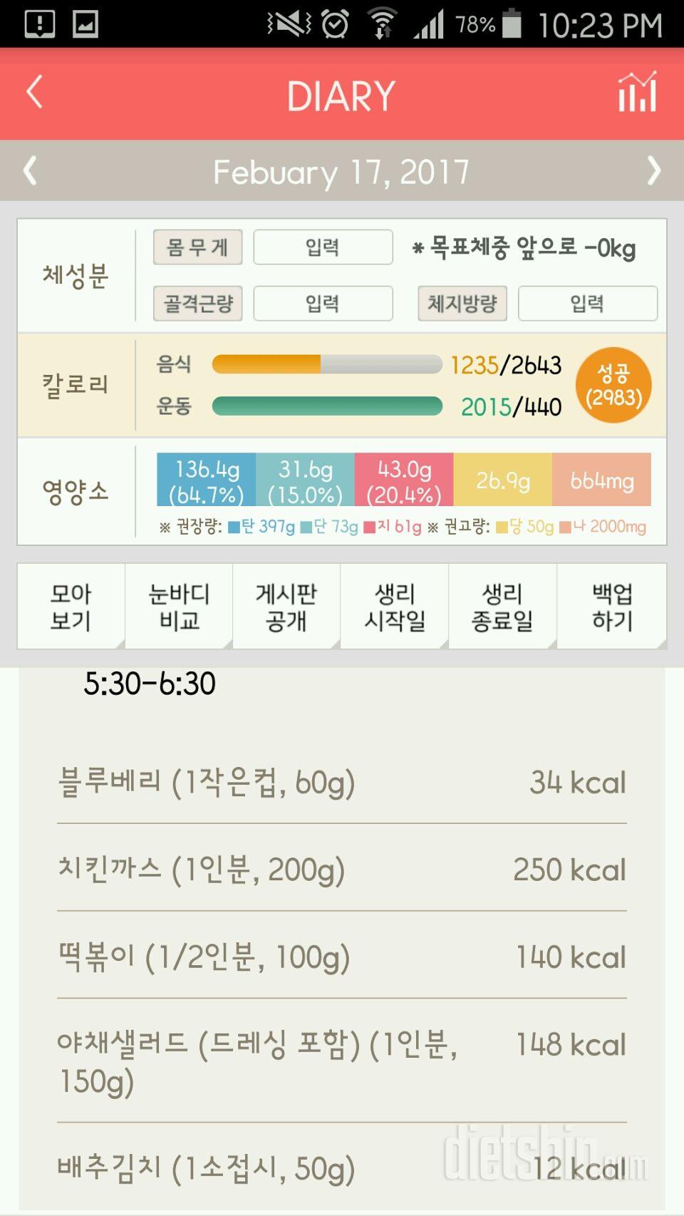 30일 야식끊기 63일차 성공!