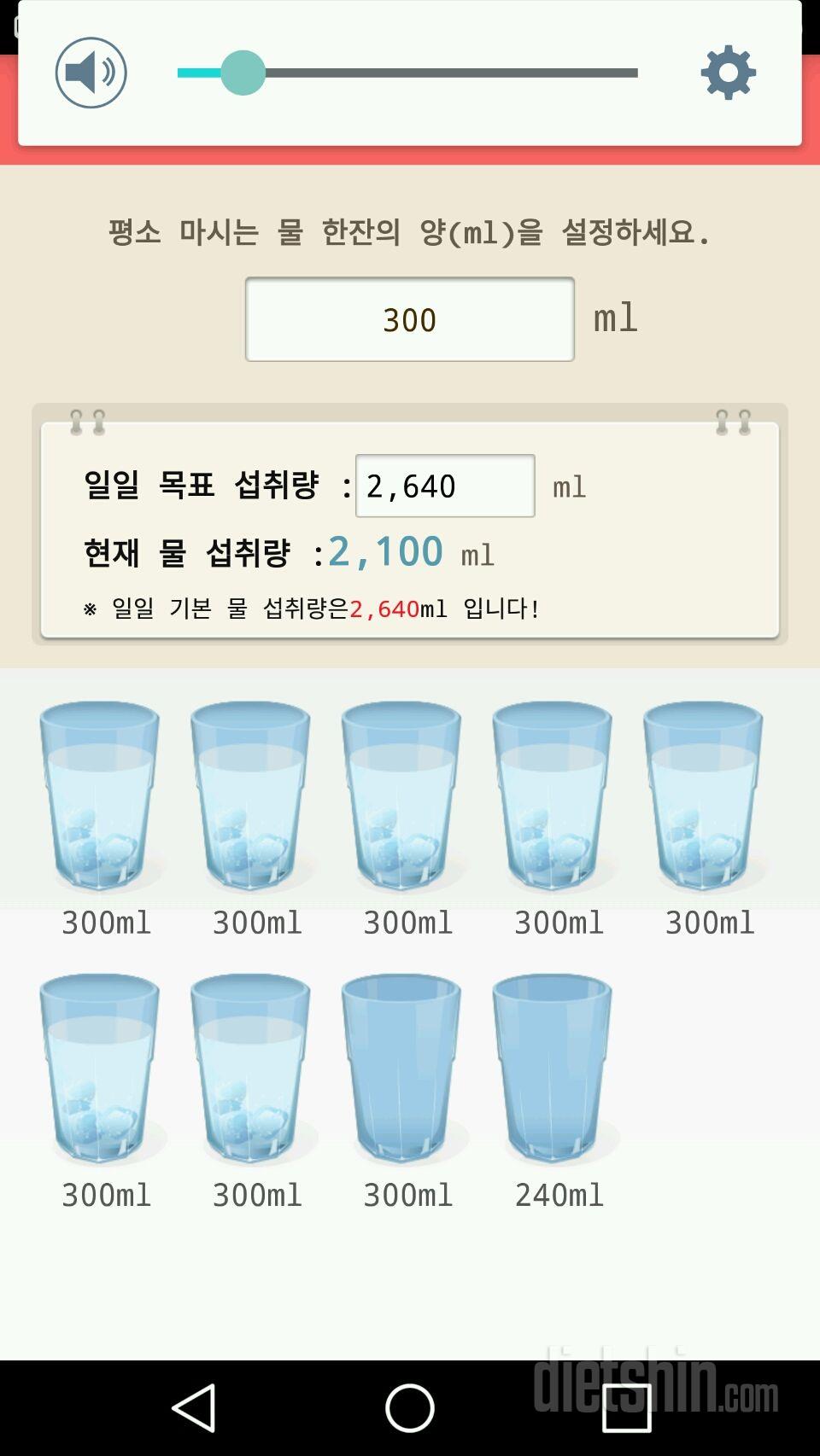 30일 하루 2L 물마시기 18일차 성공!