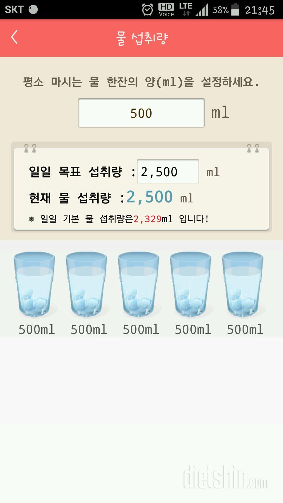 30일 하루 2L 물마시기 13일차 성공!