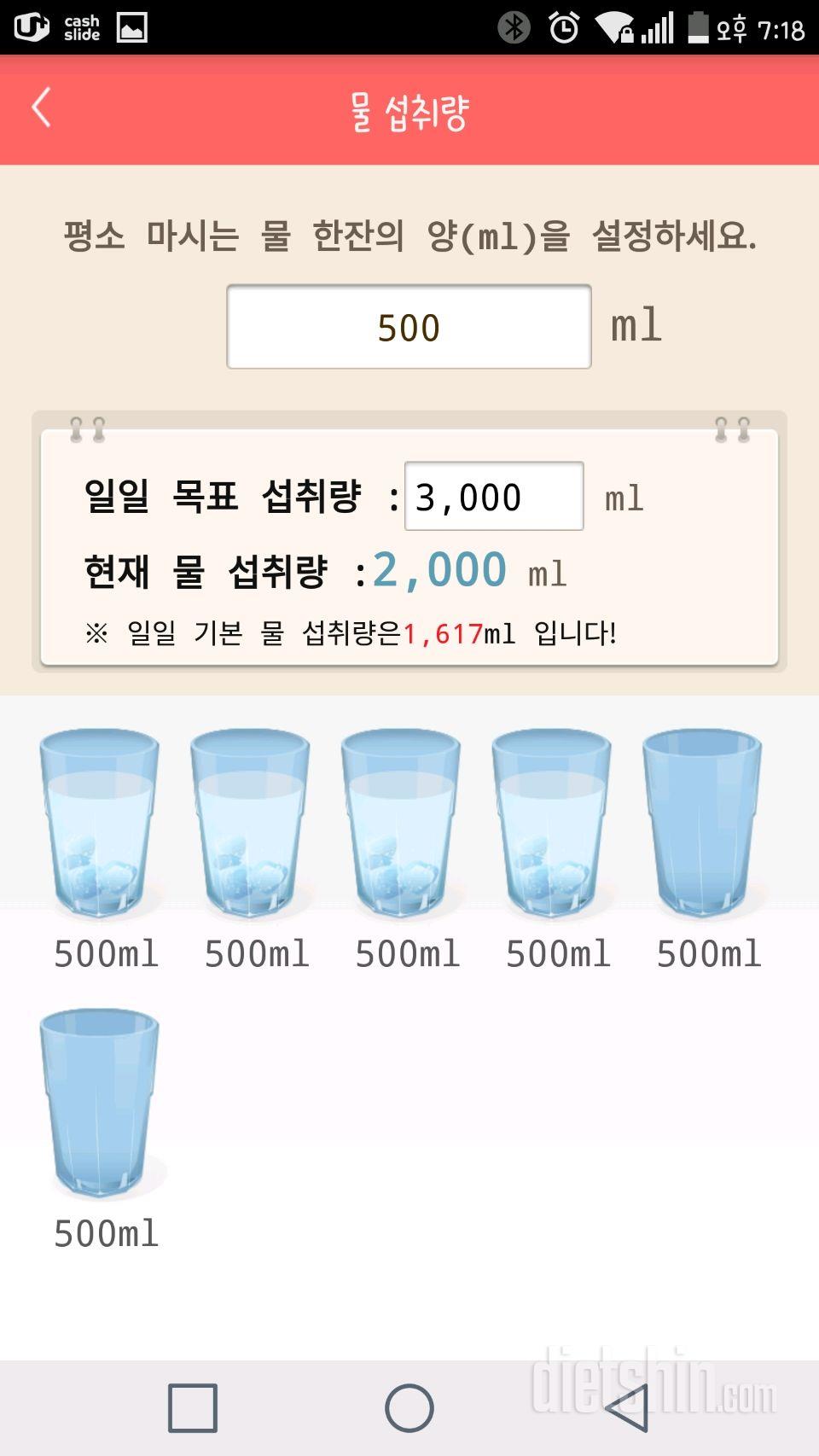 30일 하루 2L 물마시기 32일차 성공!