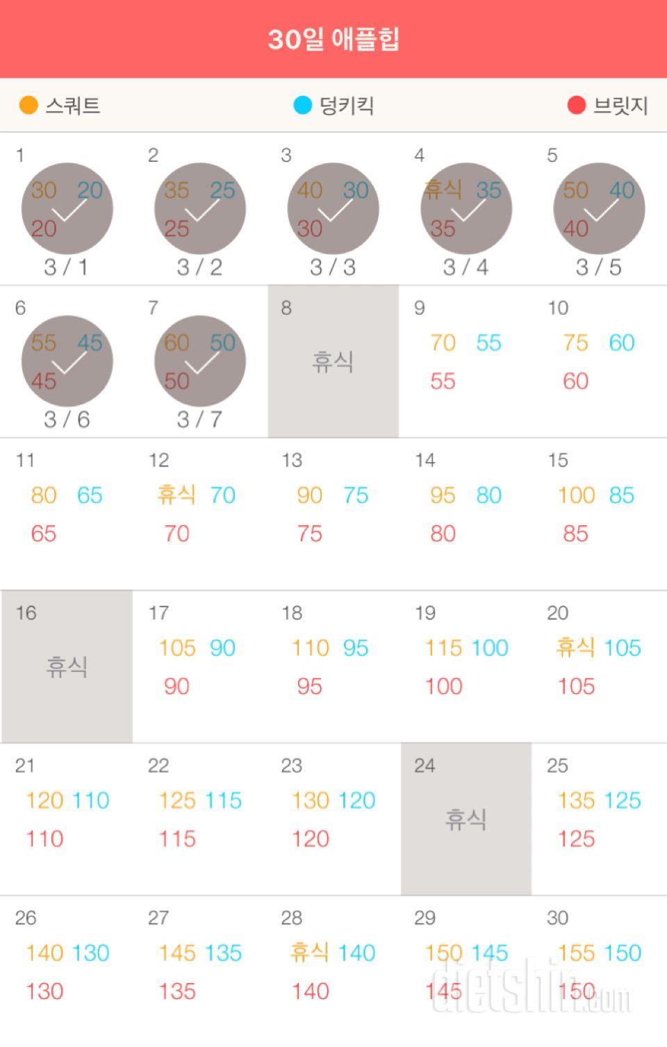 30일 애플힙 67일차 성공!