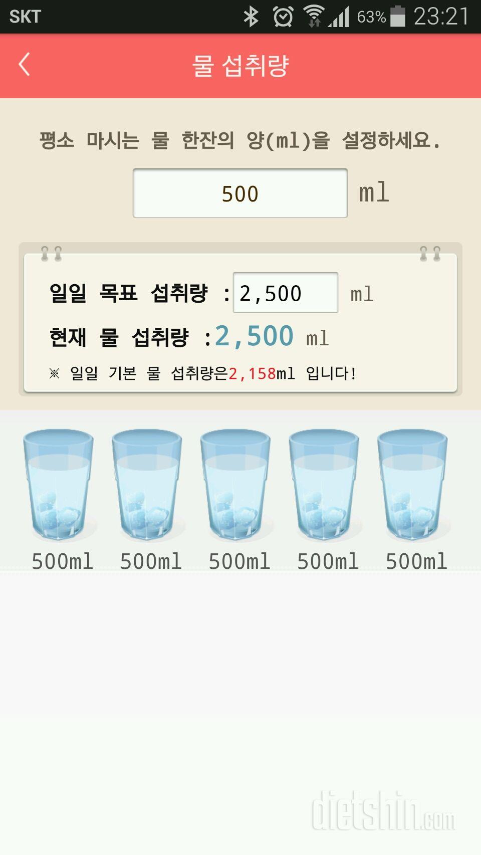 30일 하루 2L 물마시기 36일차 성공!