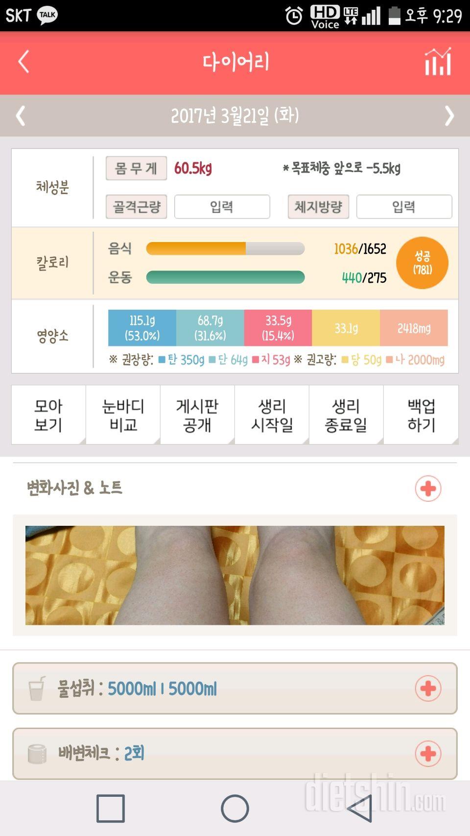 30일 하루 2L 물마시기 11일차 성공!