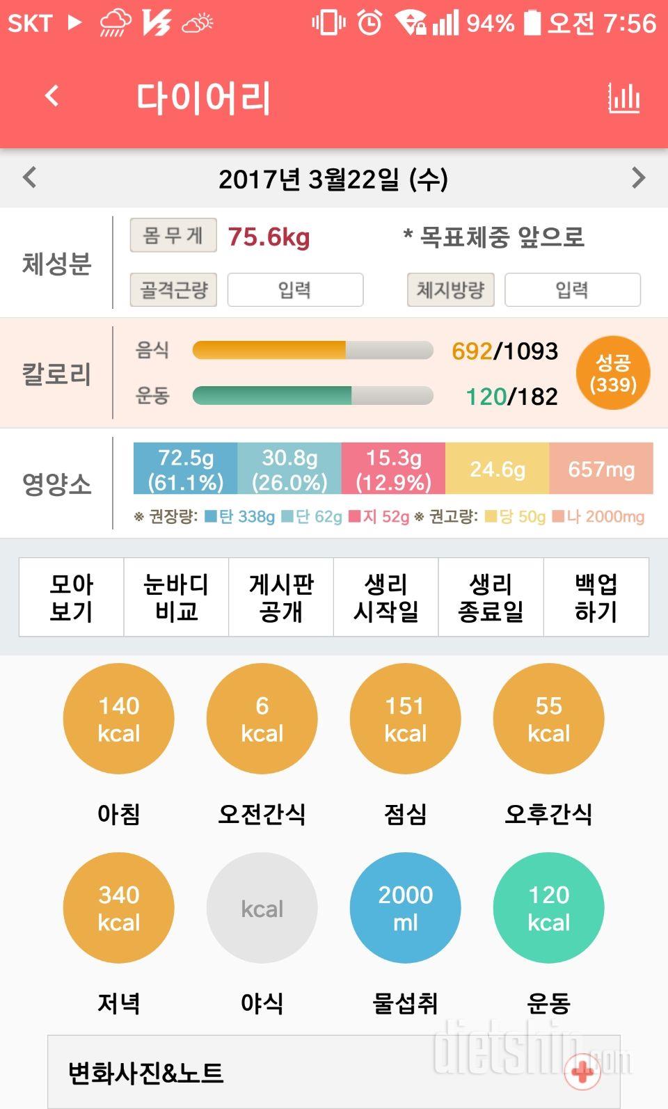 30일 야식끊기 4일차 성공!