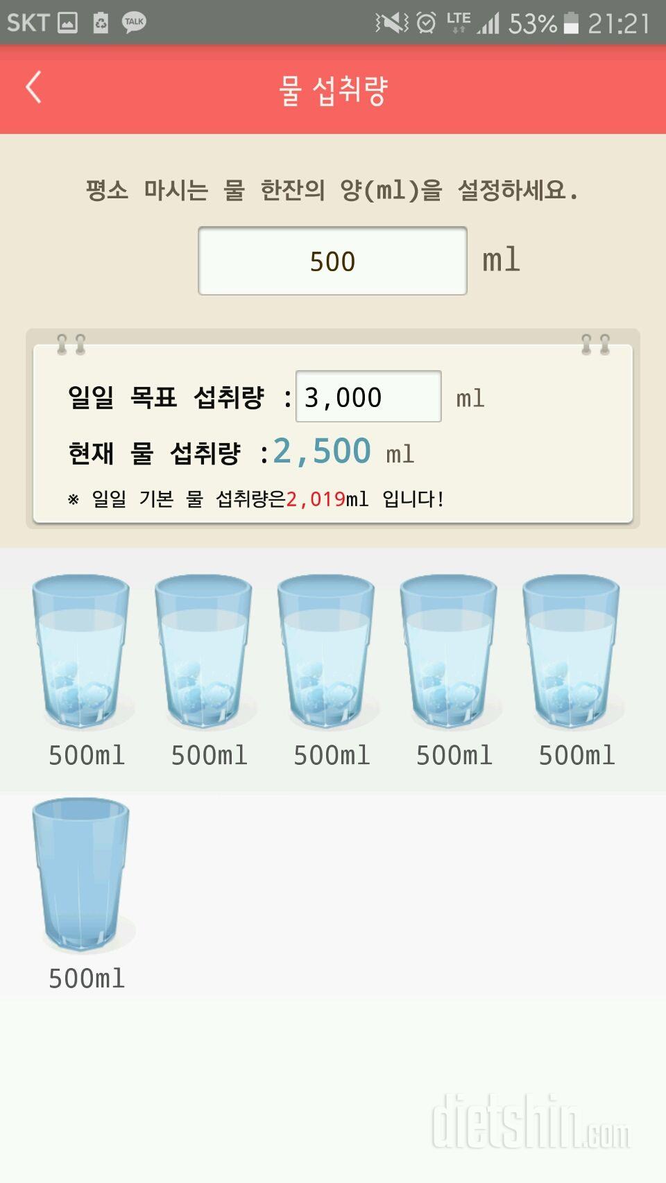 30일 하루 2L 물마시기 13일차 성공!