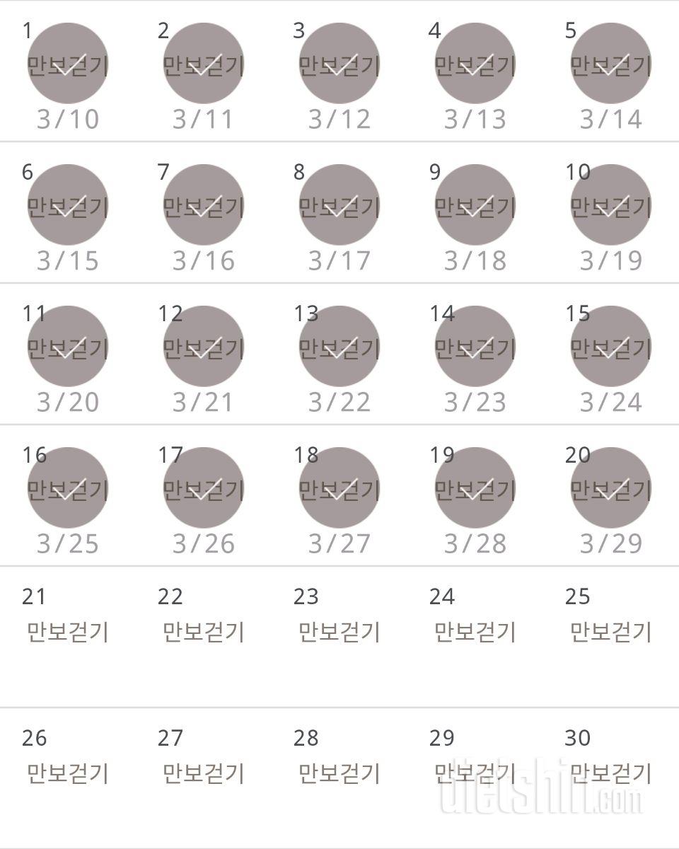 30일 만보 걷기 80일차 성공!