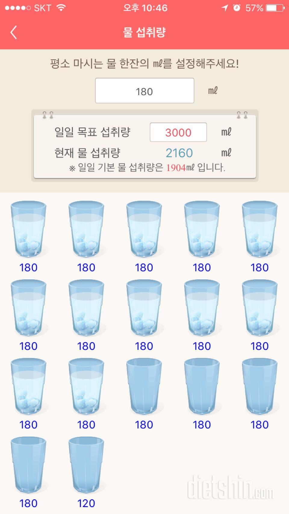 30일 하루 2L 물마시기 13일차 성공!