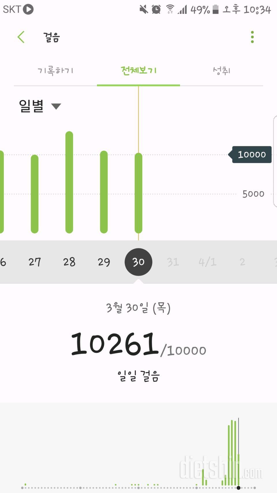 30일 만보 걷기 14일차 성공!