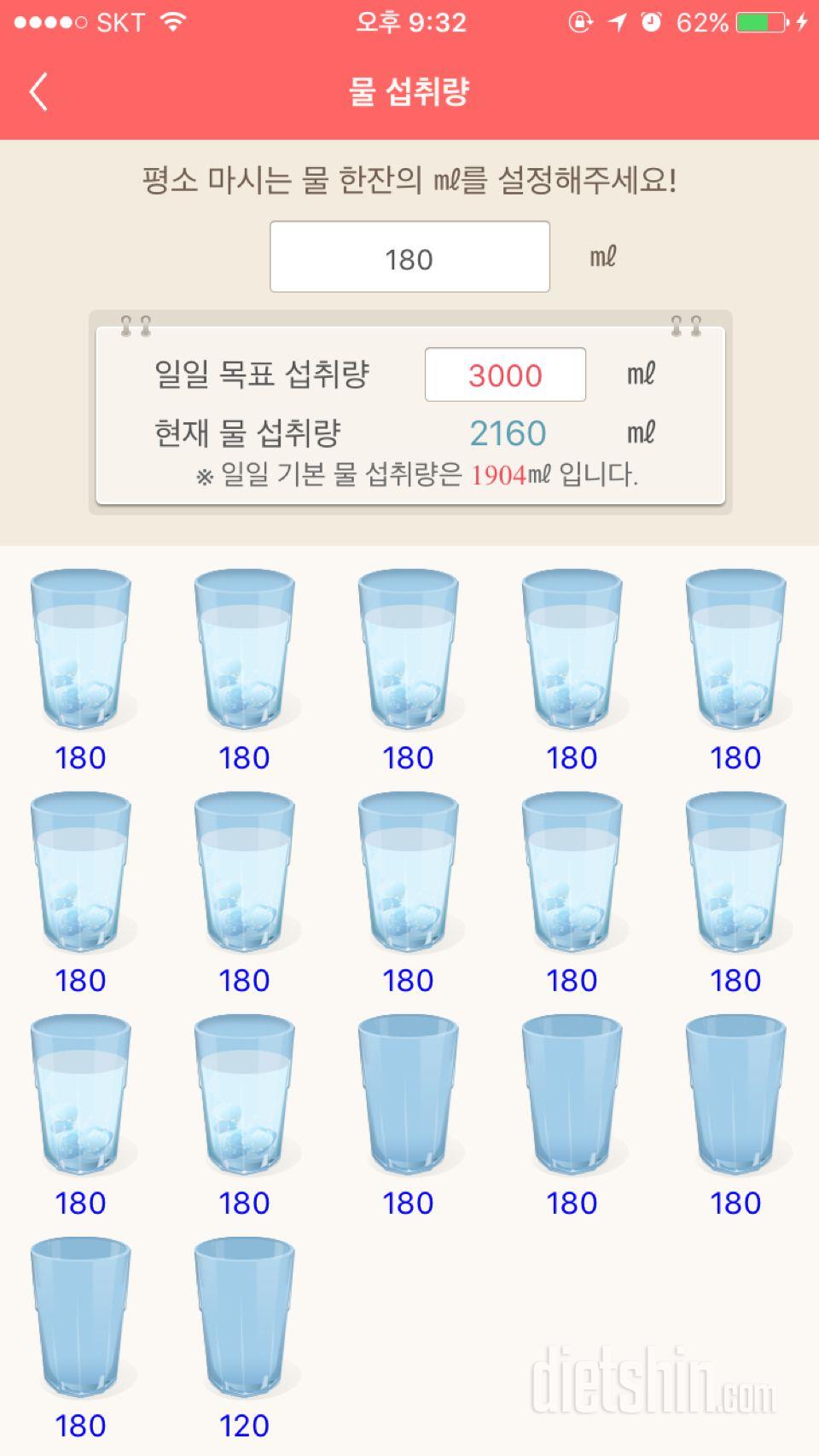 30일 하루 2L 물마시기 14일차 성공!