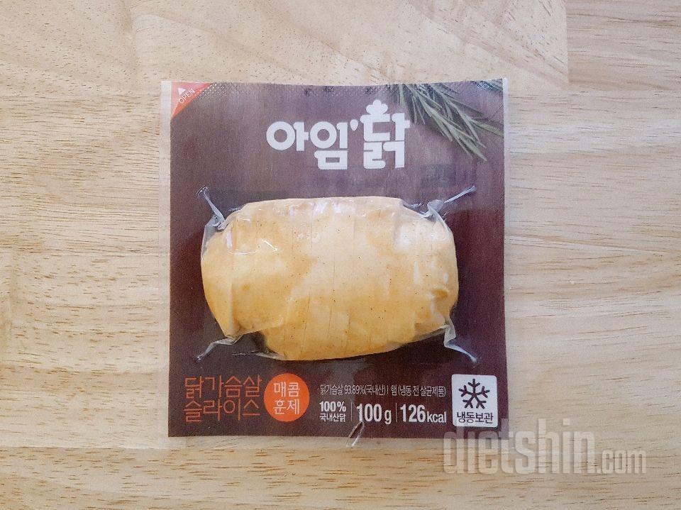 1번째리뷰♡ 닭가슴살 슬라이스 매콤훈제맛