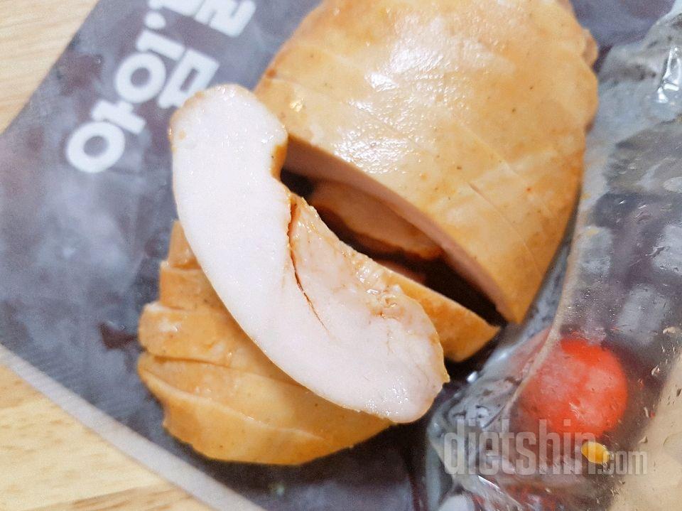 1번째리뷰♡ 닭가슴살 슬라이스 매콤훈제맛
