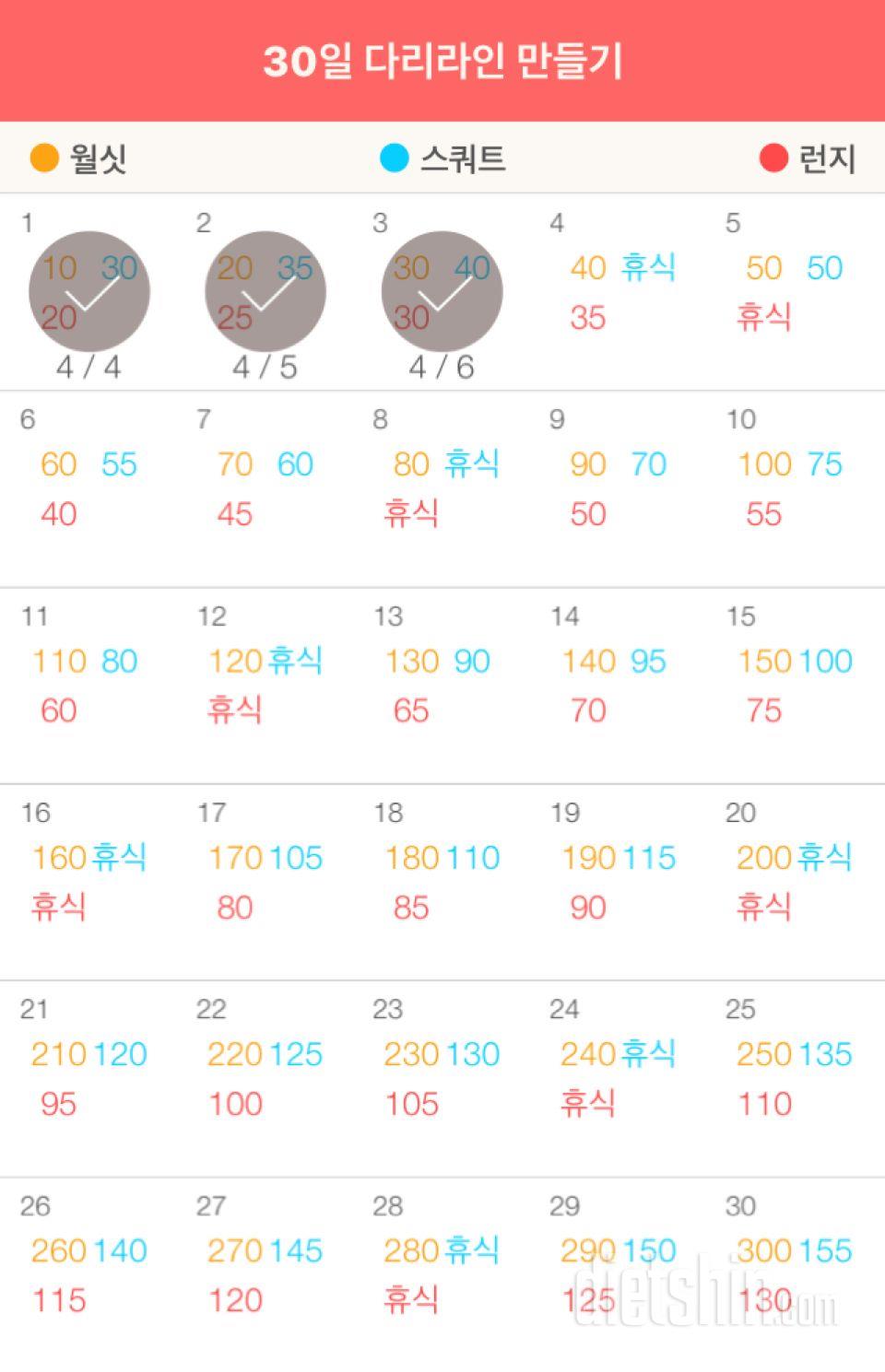 30일 다리라인 만들기 3일차 성공!