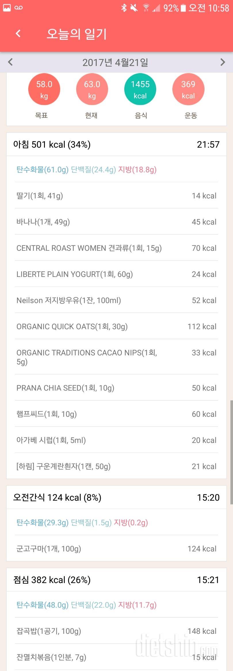 30일 밀가루 끊기 20일차 성공!