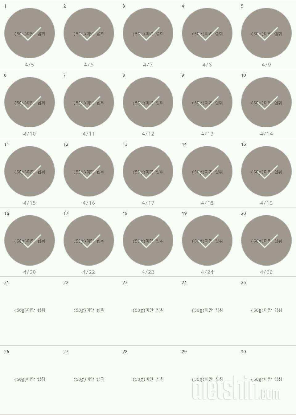 30일 당줄이기 20일차 성공!