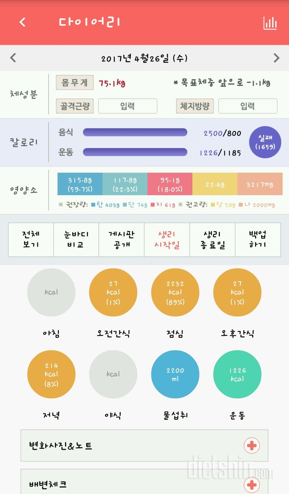 30일 하루 2L 물마시기 7일차 성공!