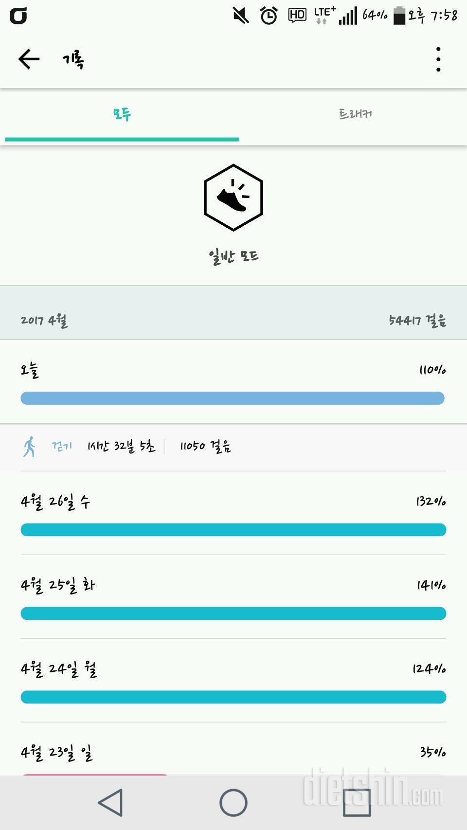 30일 만보 걷기 5일차 성공!