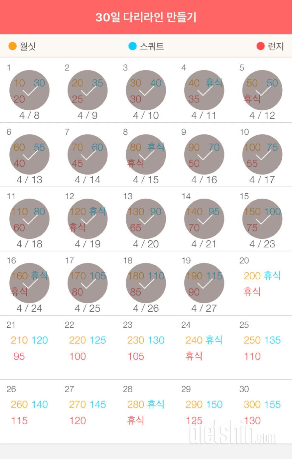 30일 다리라인 만들기 19일차 성공!