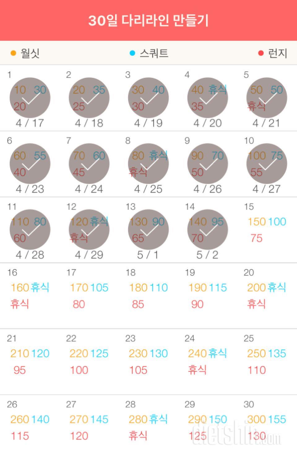 30일 다리라인 만들기 14일차 성공!