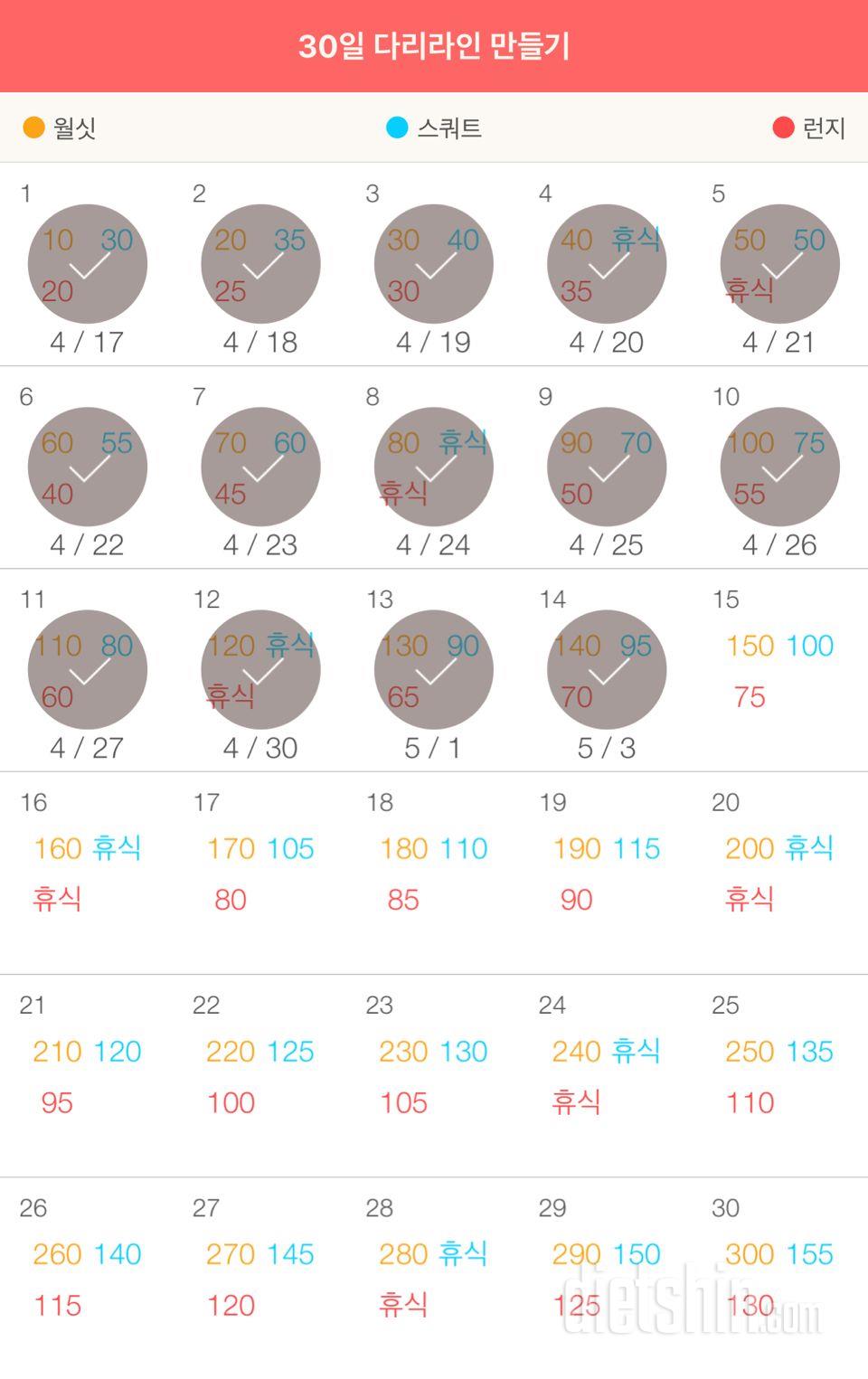 30일 다리라인 만들기 14일차 성공!