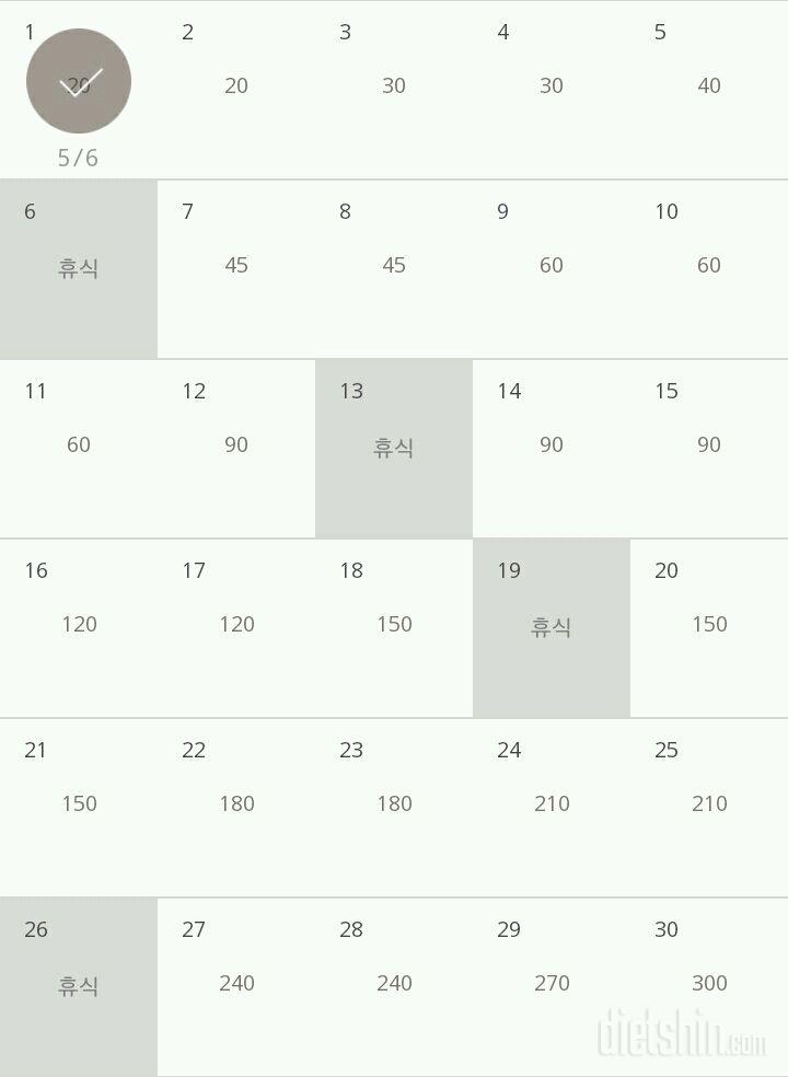 30일 플랭크 1일차 성공