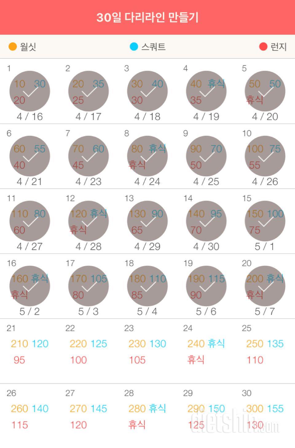 30일 다리라인 만들기 20일차 성공!