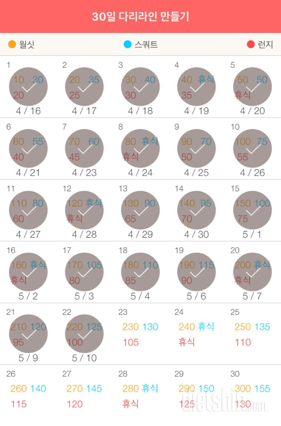 30일 다리라인 만들기 22일차 성공!