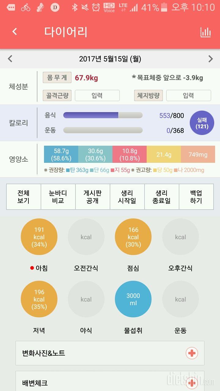 30일 야식끊기 1일차 성공!